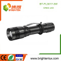 Factory Wholesale 18650 Batterie au lithium utilisée Réglable Focus 3w Q3 / Q5 Cree Aluminium Tactical 3.7v Rechargeable Led Flashlight